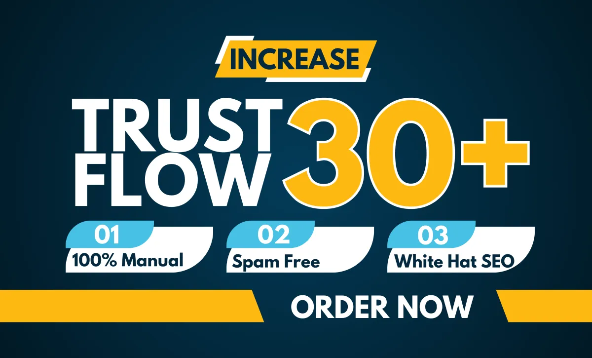 I will increase majestic trust flow tf 30 plus