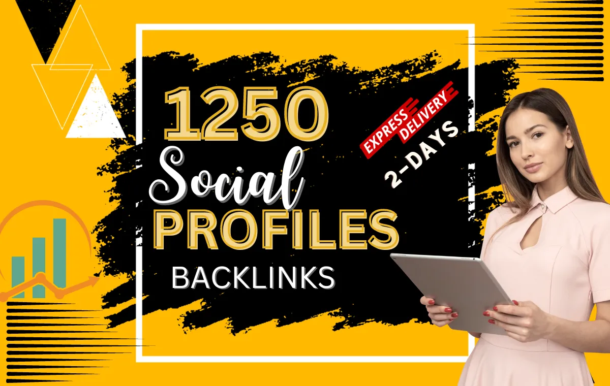 1250 Social Profile Backlinks in 2 days